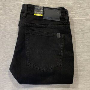 Buffalo David Bitton Jack-X Jeans Mens 32 x 32 Black Denim Slim Fit Straight Leg